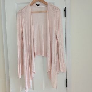 Torrid Women's Light Pink Long Sleeve Cardigan Lightweight Size 1 Flowy Boho